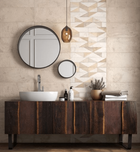 mueble madera baño